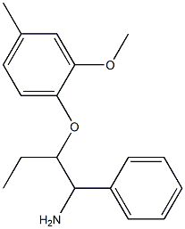 1-[(1-amino-1-phenylbutan-2-yl)oxy]-2-methoxy-4-methylbenzene 结构式