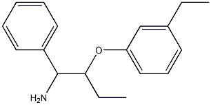 1-[(1-amino-1-phenylbutan-2-yl)oxy]-3-ethylbenzene 结构式