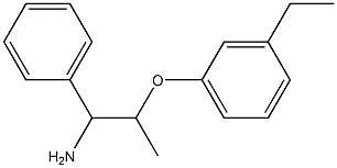 1-[(1-amino-1-phenylpropan-2-yl)oxy]-3-ethylbenzene 结构式