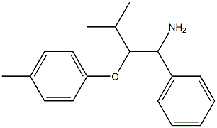 1-[(1-amino-3-methyl-1-phenylbutan-2-yl)oxy]-4-methylbenzene 结构式