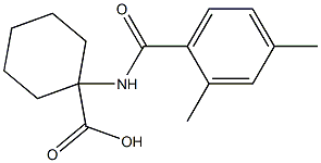 1-[(2,4-dimethylbenzoyl)amino]cyclohexanecarboxylic acid 结构式