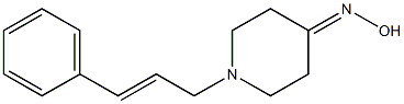 1-[(2E)-3-phenylprop-2-enyl]piperidin-4-one oxime 结构式