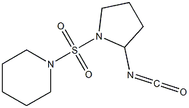 1-[(2-isocyanatopyrrolidine-1-)sulfonyl]piperidine 结构式