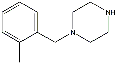 1-[(2-methylphenyl)methyl]piperazine 结构式