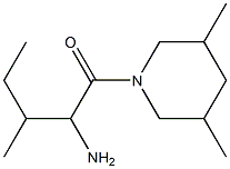 1-[(3,5-dimethylpiperidin-1-yl)carbonyl]-2-methylbutylamine 结构式