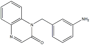 1-[(3-aminophenyl)methyl]-1,2-dihydroquinoxalin-2-one 结构式