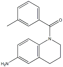 1-[(3-methylphenyl)carbonyl]-1,2,3,4-tetrahydroquinolin-6-amine 结构式