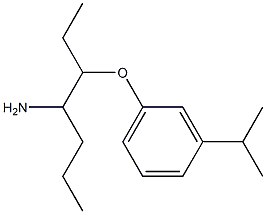1-[(4-aminoheptan-3-yl)oxy]-3-(propan-2-yl)benzene 结构式