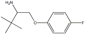 1-[(4-fluorophenoxy)methyl]-2,2-dimethylpropylamine 结构式