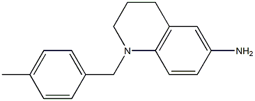 1-[(4-methylphenyl)methyl]-1,2,3,4-tetrahydroquinolin-6-amine 结构式