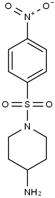 1-[(4-nitrobenzene)sulfonyl]piperidin-4-amine 结构式