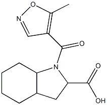 1-[(5-methylisoxazol-4-yl)carbonyl]octahydro-1H-indole-2-carboxylic acid 结构式