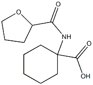 1-[(tetrahydrofuran-2-ylcarbonyl)amino]cyclohexanecarboxylic acid 结构式