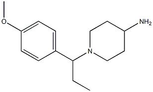 1-[1-(4-methoxyphenyl)propyl]piperidin-4-amine 结构式