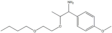 1-[1-amino-2-(2-butoxyethoxy)propyl]-4-methoxybenzene 结构式