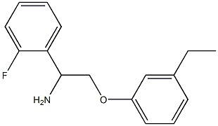 1-[1-amino-2-(3-ethylphenoxy)ethyl]-2-fluorobenzene 结构式