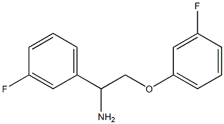 1-[1-amino-2-(3-fluorophenoxy)ethyl]-3-fluorobenzene 结构式