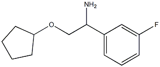 1-[1-amino-2-(cyclopentyloxy)ethyl]-3-fluorobenzene 结构式