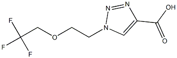 1-[2-(2,2,2-trifluoroethoxy)ethyl]-1H-1,2,3-triazole-4-carboxylic acid 结构式
