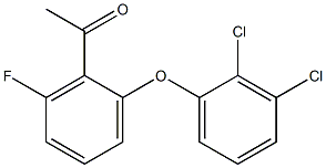 1-[2-(2,3-dichlorophenoxy)-6-fluorophenyl]ethan-1-one 结构式