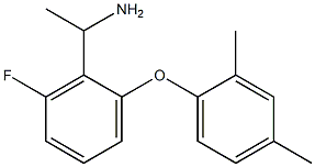 1-[2-(2,4-dimethylphenoxy)-6-fluorophenyl]ethan-1-amine 结构式