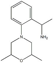 1-[2-(2,6-dimethylmorpholin-4-yl)phenyl]ethan-1-amine 结构式