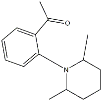 1-[2-(2,6-dimethylpiperidin-1-yl)phenyl]ethan-1-one 结构式