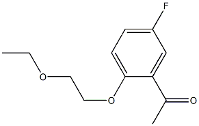 1-[2-(2-ethoxyethoxy)-5-fluorophenyl]ethan-1-one 结构式