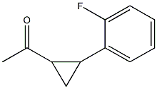 1-[2-(2-fluorophenyl)cyclopropyl]ethan-1-one 结构式