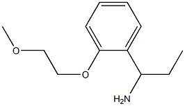 1-[2-(2-methoxyethoxy)phenyl]propan-1-amine 结构式