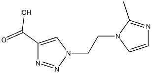 1-[2-(2-methyl-1H-imidazol-1-yl)ethyl]-1H-1,2,3-triazole-4-carboxylic acid 结构式