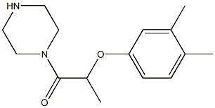 1-[2-(3,4-dimethylphenoxy)propanoyl]piperazine 结构式