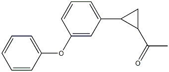 1-[2-(3-phenoxyphenyl)cyclopropyl]ethan-1-one 结构式