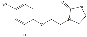 1-[2-(4-amino-2-chlorophenoxy)ethyl]imidazolidin-2-one 结构式