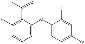 1-[2-(4-bromo-2-fluorophenoxy)-6-fluorophenyl]ethan-1-one 结构式