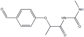 1-[2-(4-formylphenoxy)propanoyl]-3-methylurea 结构式