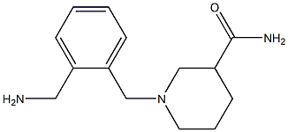 1-[2-(aminomethyl)benzyl]piperidine-3-carboxamide 结构式