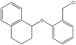 1-[2-(chloromethyl)phenoxy]-1,2,3,4-tetrahydronaphthalene 结构式