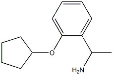 1-[2-(cyclopentyloxy)phenyl]ethanamine 结构式