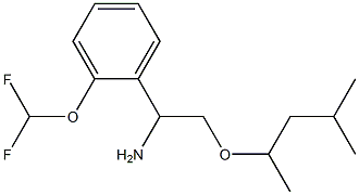 1-[2-(difluoromethoxy)phenyl]-2-[(4-methylpentan-2-yl)oxy]ethan-1-amine 结构式