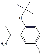 1-[2-(tert-butoxy)-5-fluorophenyl]ethan-1-amine 结构式