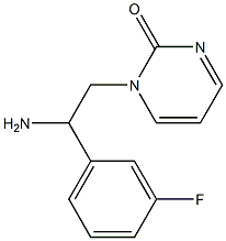 1-[2-amino-2-(3-fluorophenyl)ethyl]-1,2-dihydropyrimidin-2-one 结构式