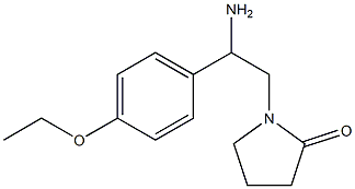 1-[2-amino-2-(4-ethoxyphenyl)ethyl]pyrrolidin-2-one 结构式