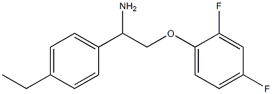 1-[2-amino-2-(4-ethylphenyl)ethoxy]-2,4-difluorobenzene 结构式