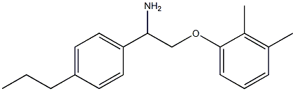 1-[2-amino-2-(4-propylphenyl)ethoxy]-2,3-dimethylbenzene 结构式