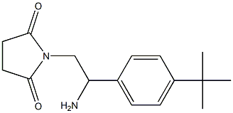 1-[2-amino-2-(4-tert-butylphenyl)ethyl]pyrrolidine-2,5-dione 结构式