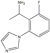1-[2-fluoro-6-(1H-imidazol-1-yl)phenyl]ethan-1-amine 结构式
