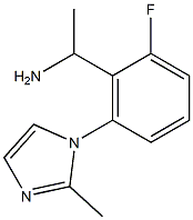 1-[2-fluoro-6-(2-methyl-1H-imidazol-1-yl)phenyl]ethan-1-amine 结构式