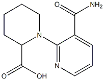 1-[3-(aminocarbonyl)pyridin-2-yl]piperidine-2-carboxylic acid 结构式