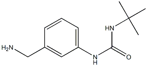 1-[3-(aminomethyl)phenyl]-3-tert-butylurea 结构式